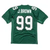 Camisa de futebol costurada 12 Randall Cunningham 92 Reggie White 99 Jerome Brown Vick Celek Bednarik Westbrook Dawkins Mitchell Ness retro Rugby jerseys Men S-6XL