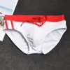 Men's Swimwear Solid Men Low Waist Swimsuit Breathable Trunks Summer Fashion Swimming Suit Bathing Beach Wear Surf Briefs 230630