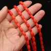 Beads Natural Stone Coral Rice Shape Loose Spacer Bead For Jewelry Making DIY Women Necklace Bracelet Accessories 2x4mm