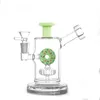 Benzersiz Cam Dab Rig Bong Nargile Girly Sevimli Donut Matrix Perc Sigara Su Borusu 14mm Tütün Sigara Kase ile Ortak Dab Rig Bong