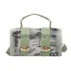 Sacs de soirée 2022 Nouvelles Femmes Sac À Bandoulière PVC Transparent Graffiti Messenger Femme Sac Petit Designer Sac À Main Bourse Bandoulière Sacs pour Femmes J230630