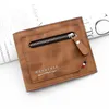 Lyxvarumärke Mini Designer Wallet Frosted Men's Short Extern Change Bag TPU präglade multikorts dragkedja gångjärn plånbok mans plånböcker äkta läder