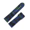 Rolamy 24mm Watch Band Kayışı Luminor İçin Su Geçirmez SilICONe Lastik Bant Döngüler Yüksek Kaliteli Kamuflaj Renk Değiştirme Kayışı 230626