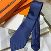 Men Ties Fashion Silk Tie Designer Necktie Luxury Full Letter Handmade Business Necktie Mens Wedding Neckwear Cravat with Box