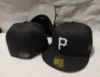 Bonés de beisebol com letra P de piratas de boa qualidade gorras bones para homens e mulheres, moda esportiva, hip pop, chapéus ajustados de alta qualidade hh-6,30
