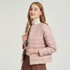 Kurtki Ultralight Down Jacket Women 2022 NOWOŚĆ SINILDBREASTED WOMEN CIENKOWE BIAŁY KAGA DUK PUPRATYJ WYPAWNEJ KURTA