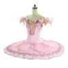 Kinderen Roze Pannenkoek Tutu Roze Ballet Tutu Met Leuke Bloemen Professionele Ballet Kostuums Klassiek Ballet Jurk Voor Meisjes perfor2554