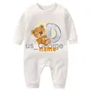 Completi di abbigliamento Body per neonato personalizzato Nome iniziale Wite personalizzato Ragazzo Ragazza Cotone Neonato Simpatico orso Stampa Pagliaccetto Baby Shower Regalo Baby Onesies J230630