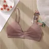 Bras Vrouwen Sexy Naadloze Diepe V-hals Vrouwelijke Ademende Ondergoed Push Up U Terug Brasserie Gewatteerde Draadloze Intimates Lingerie