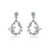 Boucles d'oreilles pendantes en argent Sterling 925 Zircon papillon amour panier de fleurs goutte pour femmes fille cadeau Oorbellen