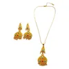 Necklace Earrings Set MANDI Red Blue Natural Stone Inlaid Spherical Tassel Jewelry Non-fading Gold-plated Earring Two-piece Sets