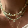 Kralen Kettingen Chokers Verklaring Teardrop Natuursteen Punk Ketting Stiksels voor Vrouwen Mode Prachtige 2023 230613