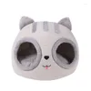 Cat Beds Semi-enclosed Head Creative Shape Easy To Clean Simple And Fashionable Plush Bed Comfortable Pet Mattress