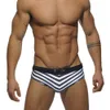 Roupa de banho masculina verão listrado maiô masculino sexy cintura baixa calção de banho moda praia masculina shorts Zwembroek Heren 230630