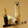 Fountain Pens Jinhao1200 Silver 18KGP B NIB Pen Dragon Carved Stationery School Office Writing 230630