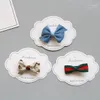 Hair Accessories 1 Set Cute Bowknot Hairpin Baby Girls Kids Clips Bow Pins For Children Bows Ornaments Hairclip Headdress