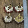 Dangle Oorbellen Ins Jhumki Jhumka Handgemaakte Parel Kralen Bling Bruids Bruiloft Piercing Vintage Trendy Vrouwen Partij Sieraden