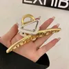 Luxury Womens Designer Triangle Hair Clip For Women Girls Brand Letter Designer Hair Claw Fashion Hair Claw Fashion Hairpin Hairclip