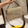 Evening Bags Straw Bag Summer Fashion Shoulder Bags Top Designer Luxury Shopping Handbag Classic Travel Beach Handbags Artwork HighQuality J230630