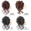 Syntetiska Huaya Curly Donut Chignon med Elastic Band Scrunchies Messy Hair Bun Updo Hairpieces S For Women 230629