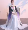 Scenkläder långärmad kvinnor dans kostym kvinnlig älvklänning kinesisk klassisk dansare cheongsam vestido prestanda