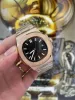 10 kleuren klassiek luxe horloge nieuw nautilus heren automatisch horloge 5711 serie lichtblauwe wijzerplaat zilveren roestvrijstalen band