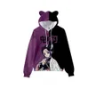 Herrtröjor tröjor japan anime demon slayer pullover kvinnor hoodie katt öron tecknad tröja tonåringar pojkar flickor cosplay kostym 230630