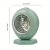 Resfriador de ar evaporativo - Ventilador de ar condicionado recarregável USB mais frio, Ventilador de resfriamento de umidificador de mesa de 3 velocidades, Ventilador de spray elétrico de verão, Poderoso, Silencioso, Leve