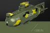 Łodzie elektryczne/RC szybki silnik pilot silnika 3311m Model 6ch Symulacja podwodna Electric Mini RC Submarine Dzieciowe zabawki Prezent dla chłopca 230629