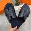 Mens slides Leather platform beautifulife shoes men's summer outside wearing half slippers shoes men's line with cool slippers are available in many colors