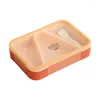 Ensembles de vaisselle Bento Lunch Box Anti-fuite 3 compartiments Conteneurs Boîtes Sans BPA Passe au lave-vaisselle Couleurs Pour adultes Enfants T21C