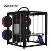 Scanning Zonestar Multi Color 3d Printer 4 Extruders 4in1out Closed Frame Large Size Silent Auto Leveling Fast Printing Corexy Z9v5pro