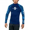 Costumi da bagno da donna T-shirt da nuoto da uomo Costume da bagno Protezione UV da spiaggia Rash Guard Diving Manica lunga Tuta da surf Abbigliamento da surf Rashguard