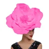 Stingy Brim Chapeaux Grande Fleur Fascinator Chapeau Maquillage De Mariée Bal Casque P ographie Cheveux Accessoires 230629