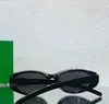 Gafas de sol envolventes ovaladas Lente verde / negro Mujeres Hombres Sunnies vintage Gafas de sol Gafas de sol de diseñador Occhiali da sole Gafas de protección UV400