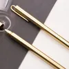 Business Signature Pen Signing Brass Rod Metal Clip Refillable Gel for Wedding Party Inbjudan