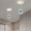 Luminárias pendentes Ampulheta PLLY Lâmpada suspensa LED 3 cores contemporâneas Luzes douradas para corredor doméstico