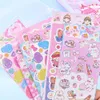 Autocollants adhésifs 52 PiecesSet Goo Card Diy Porte-clés Disque Jouet Kawaii Manuel Matériel Mignon Étudiant Papeterie 230630