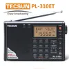 Radio Tecsun Pl310et Radio Full Band Radio Demodulatore digitale Fm/am/sw/mw/lw Ricevitore digitale radio stereo a banda mondiale