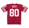 Stitched Football Jersey 81 Terrell Owens 1996 50th Red Mesh Retro Rugby Jerseys Men Women Youth S-6XL