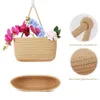 Other Home Decor Multi-Layer Hanging Storage Bag Detachable Hanging Basket with Pockets Bedroom Bathroom Kitchen Organizer Cotton Decor R230630