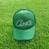 Letter geborduurde baseball Cortiez-pet met gebogen rand en ademend mesh-oppervlak voor buitensporten Heren Dames Truck Hat 914