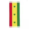 Cachecóis Feminino Bandeira do Senegal Pashmina Xale Envoltório com Franja Longo Grande