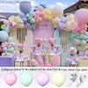 Andra festliga festförsörjningar 126182PCS Multicolor Macaron Pastel Balloon Garland Rainbow Latex Balloons Air Globos Birthday Party Wedding Baby Z230630