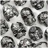 Band Rings Mixed Style Size Gothic Skl Big Metal Punk Rock Men And Women Jewelry Accessories Biker Gifts 001 Drop Delivery Ring Otqrv