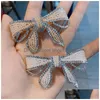 Hair Clips Barrettes Wholesale Diamond Clip Bangs Spring Girl Top Korean Version Of Foreign Womens Tiara Jewelry Drop Delivery Hair Otcva