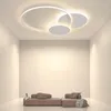 Luzes de teto Lâmpadas LED Design de anel minimalista moderno Sala de estar Quarto Lustre Decoração para casa Iluminação interna Luminária principal