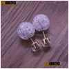 Stud Double Face Pearl Shivering High Shinning Boucles D'oreilles En Verre Pour Les Femmes En Gros Nouvelle Mode Boucle D'oreille Drop Delivery Bijoux Otiub