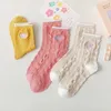 Women Socks Embroidered Love Star Tube Female Lace Candy Color Student Tide Japanese Wild Jk Lolita Stockings Cute Cotton Woman