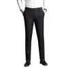 Hommes Pantalons Hommes Costume D'été Robe Droite D'affaires Bureau Pantalon Hommes Formelle Classique Mâle Noir 230630